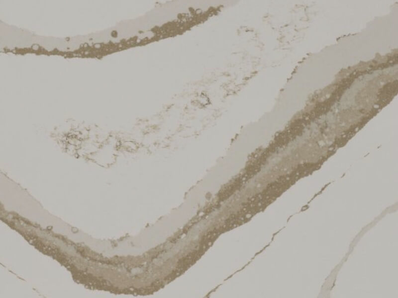 Brittanicca Gold Cream Quartz Worktop by Modern Quartz Stone — image 1