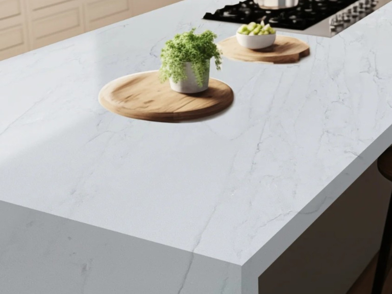 Calacatta Imperial Grey Grey Quartz Worktop by Modern Quartz Stone — image 2