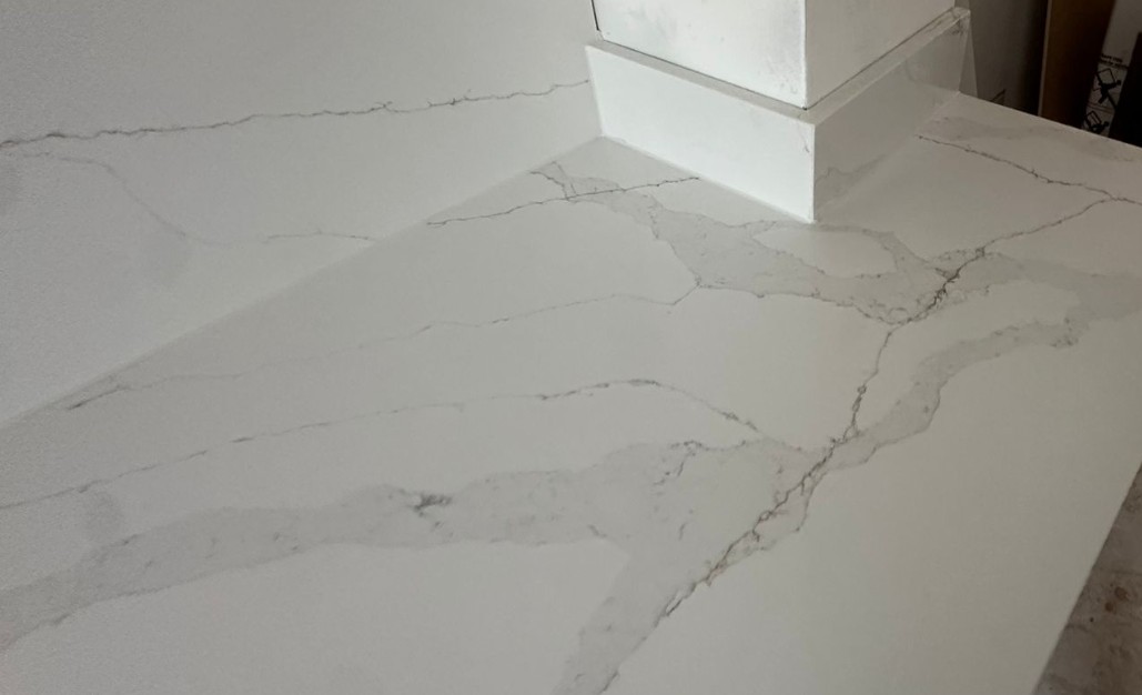 Calacatta Light Grey Quartz Worktop by Modern Quartz Stone — image 4