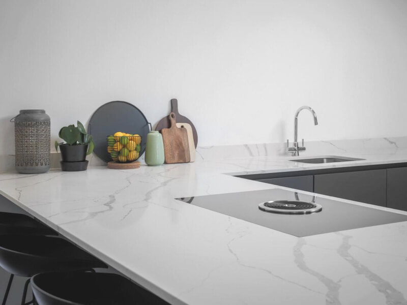 Calacatta Supreme White Quartz Worktop by Modern Quartz Stone — image 2