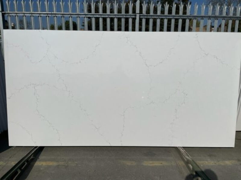 Carrara Misterio White Quartz Worktop by Modern Quartz Stone — image 2
