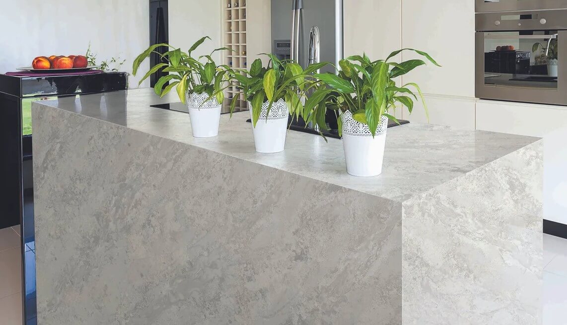 Fusion White White Quartz Worktop by Modern Quartz Stone — image 4