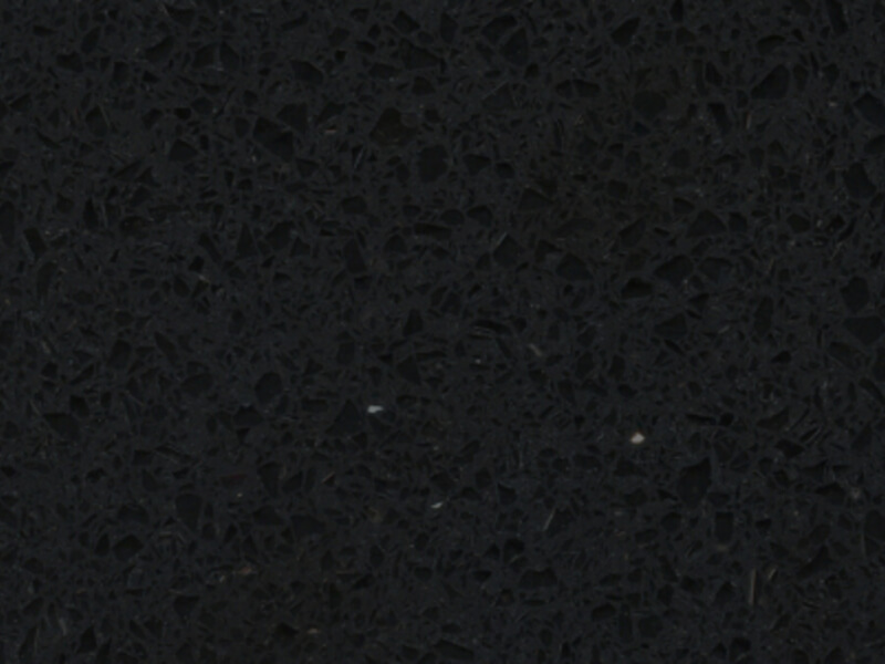 Stellar Noir Black Quartz Worktop by Modern Quartz Stone — image 1