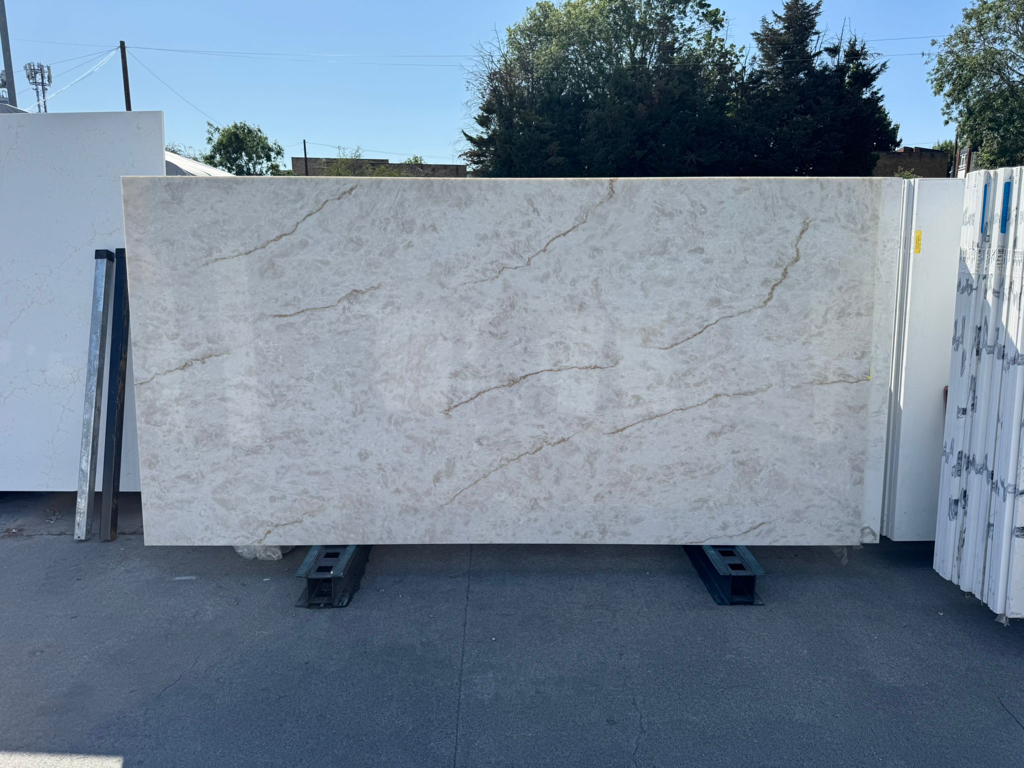 Taj Mahal Extra Brown Quartz Worktop by Modern Quartz Stone — image 5