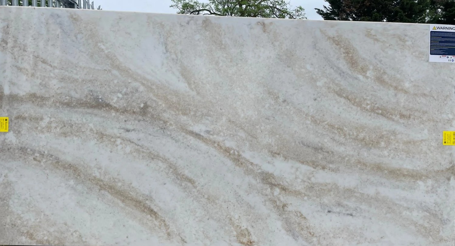 Taj Mahal Polished Brown Quartz Worktop by Modern Quartz Stone — image 3