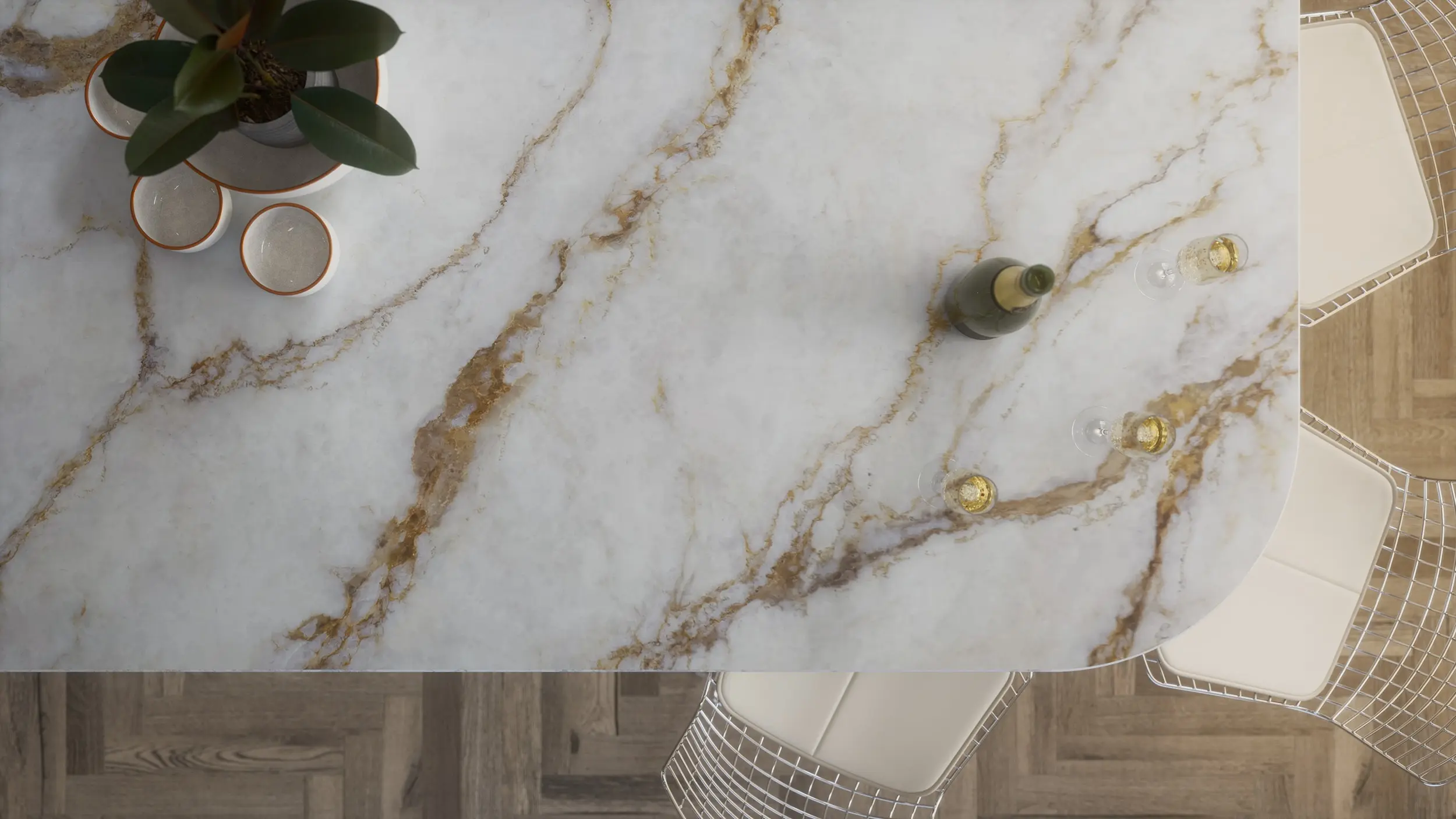 Cristallos White Quartz Worktop by Palmyra Stones — image 2
