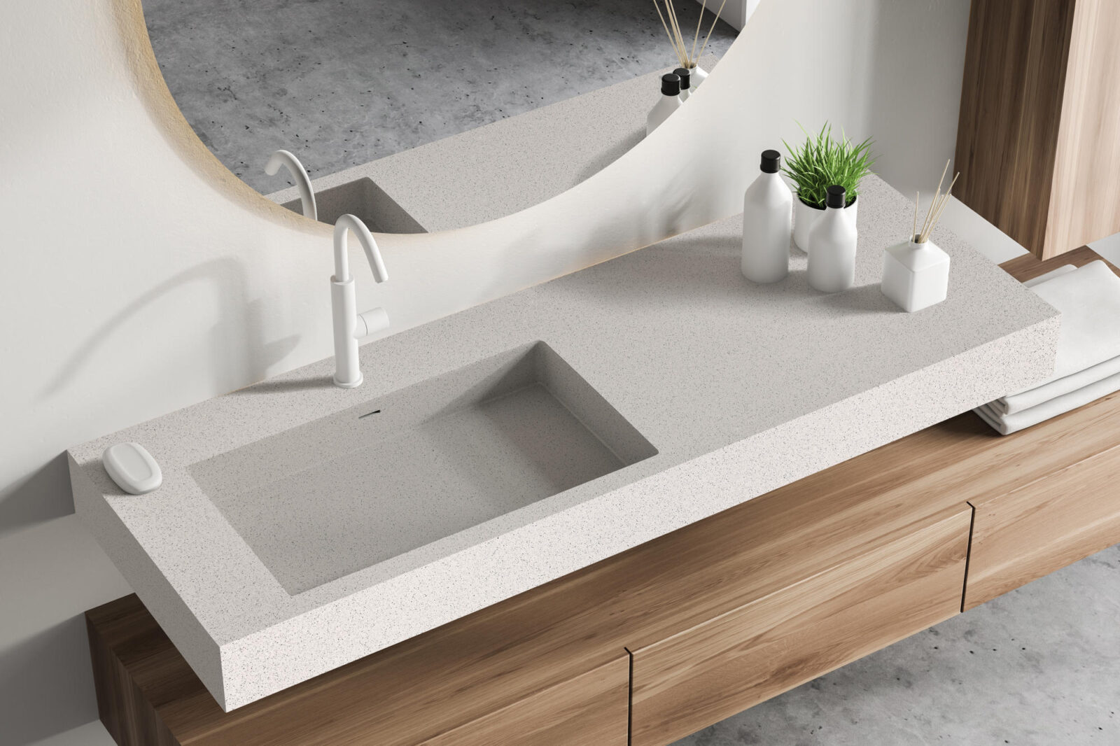 Snow Crystal White Quartz Worktop by Palmyra Stones — image 2