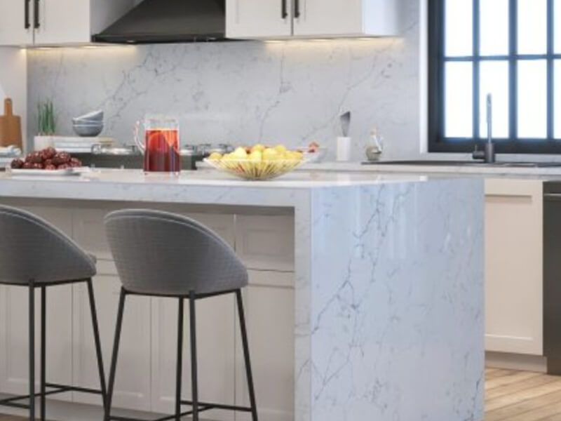 Alaska White Quartz Worktop by Quartz City — image 2