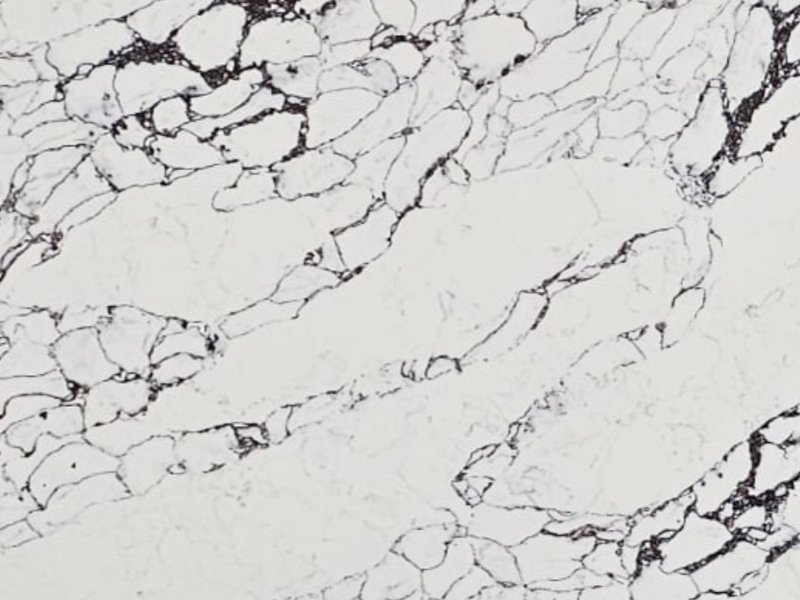 Arabescato Brown White Quartz Worktop by Quartz City — image 2