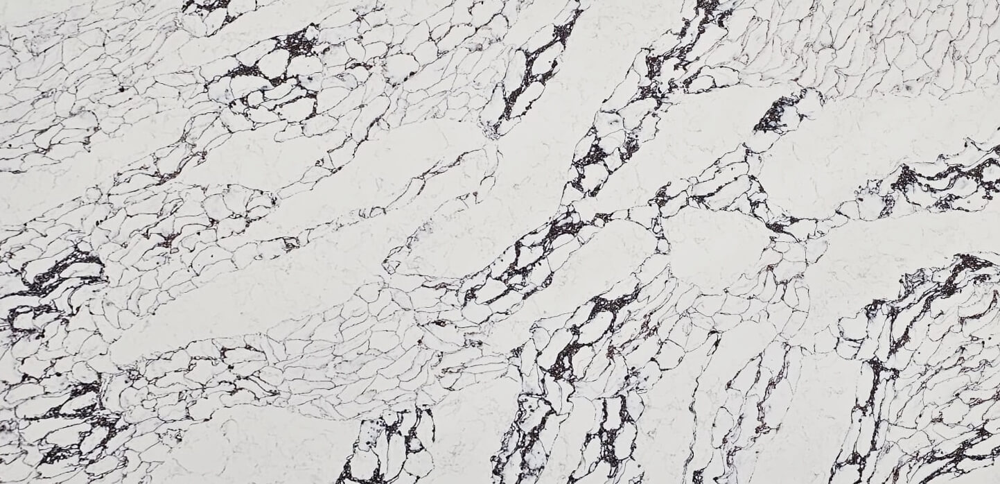 Arabescato Brown White Quartz Worktop by Quartz City — image 3