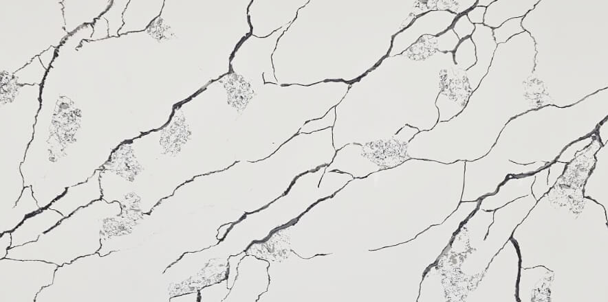 Calacatta Black White Quartz Worktop by Quartz City — image 3