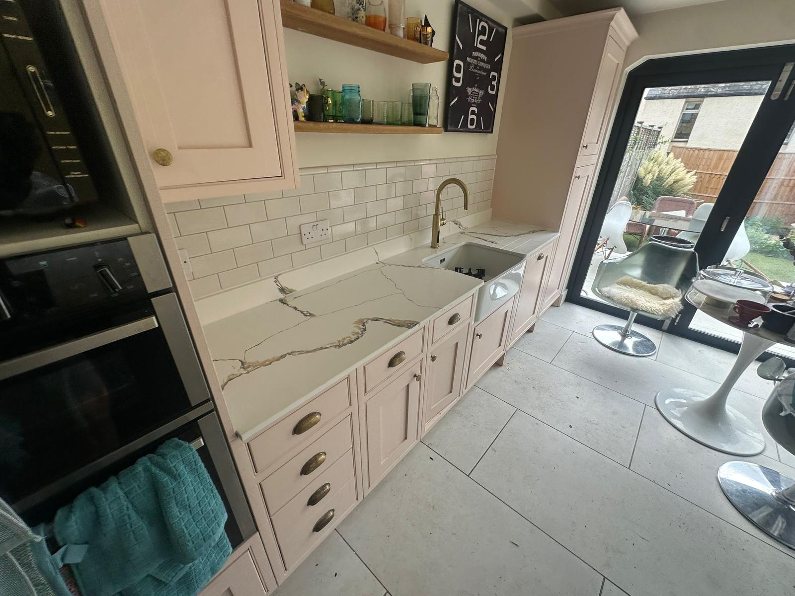 Calacatta Fantasy QC White Quartz Worktop by Quartz City — image 5