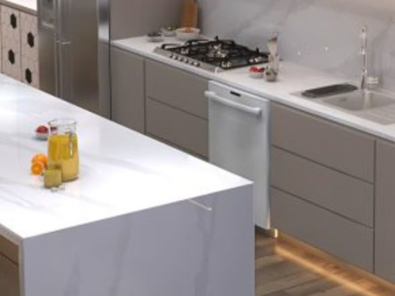 Calacatta Gold QC White Quartz Worktop by Quartz City — image 2