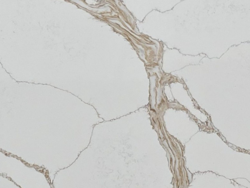 Calacatta Oro QC White Quartz Worktop by Quartz City — image 1