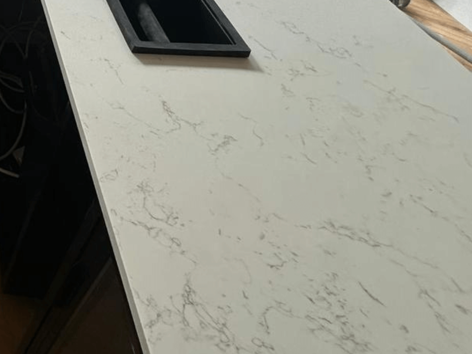 Caramel Misterio White Quartz Worktop by Quartz City — image 5