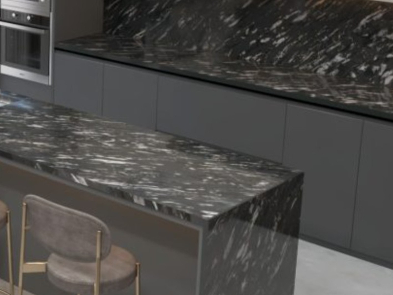 Emperor Black Black Quartz Worktop by Quartz City — image 2