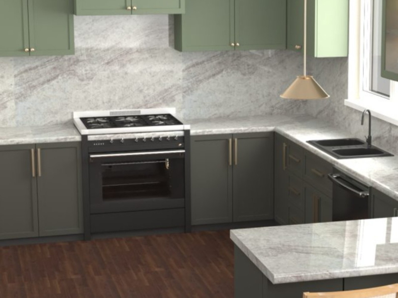 Taj Mahal QC Brown Quartz Worktop by Quartz City — image 2