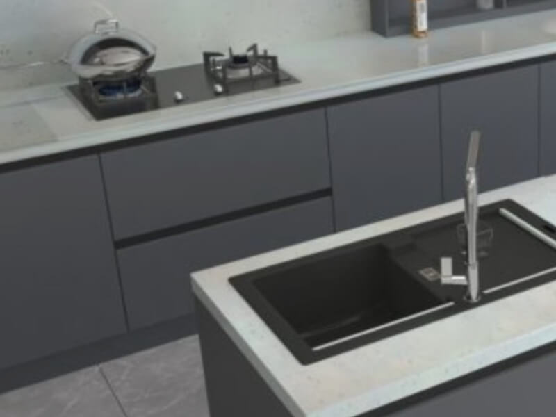 Twinkle Grey Quartz Worktop by Quartz City — image 2