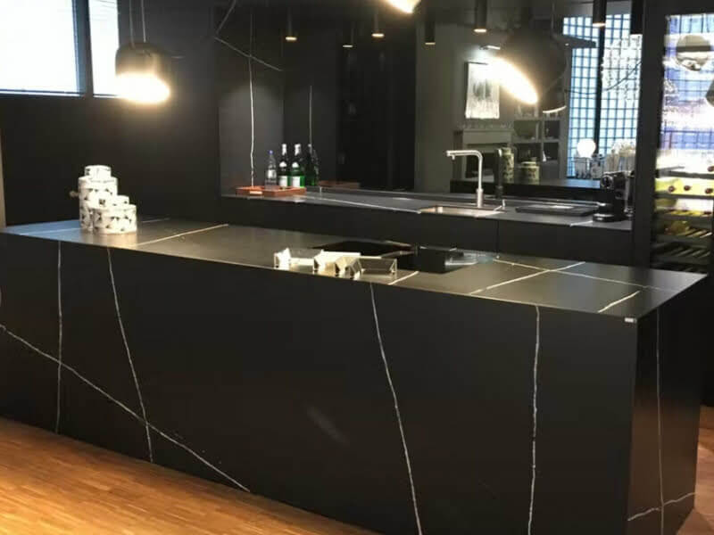 Silestone Eternal Marquina Black Quartz Worktop by Silestone — image 2