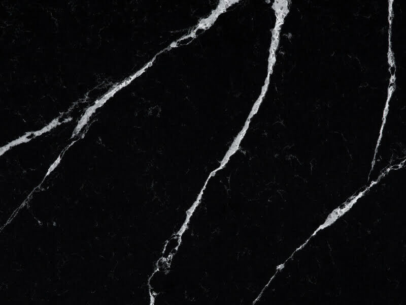 Silestone Eternal Marquina Black Quartz Worktop by Silestone