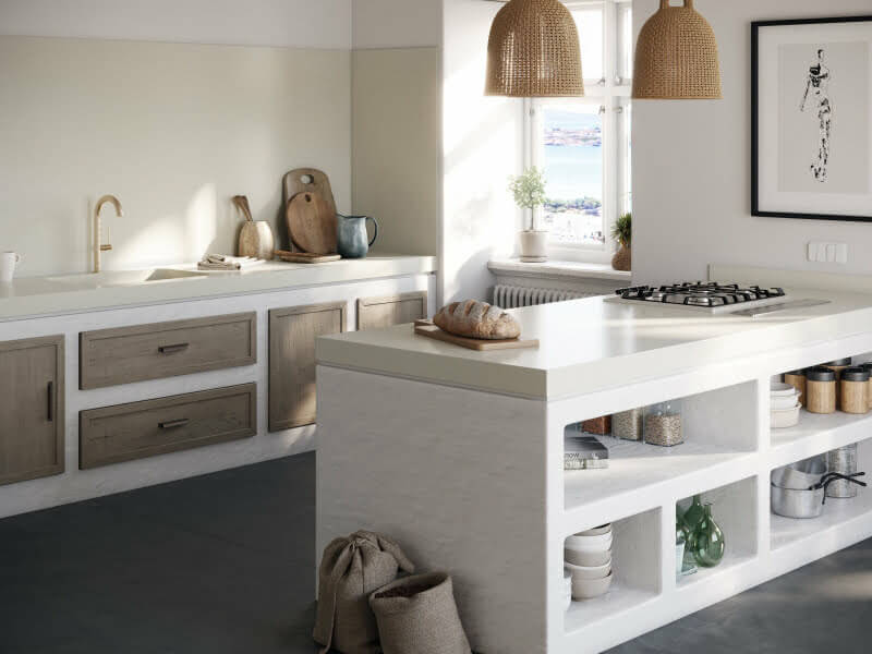 Silestone Faro White White Quartz Worktop by Silestone — image 2