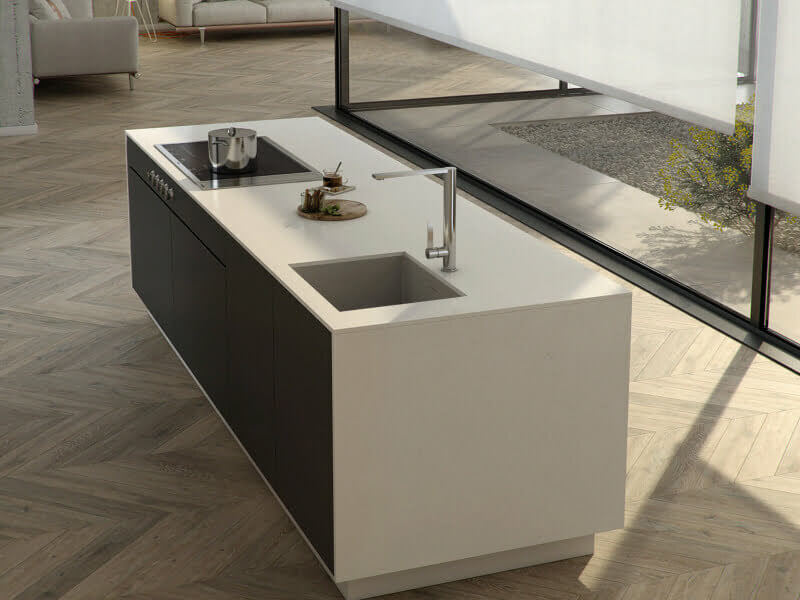 Silestone Miami Vena White Quartz Worktop by Silestone — image 2