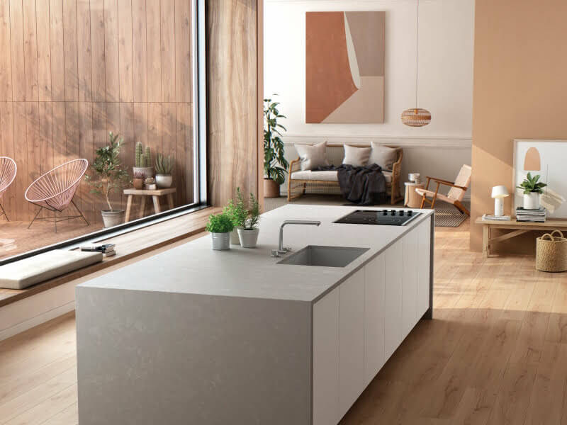 Silestone Poblenou Grey Quartz Worktop by Silestone — image 2