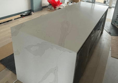 Calacatta Oro White Quartz Worktop by Stoneone — image 5
