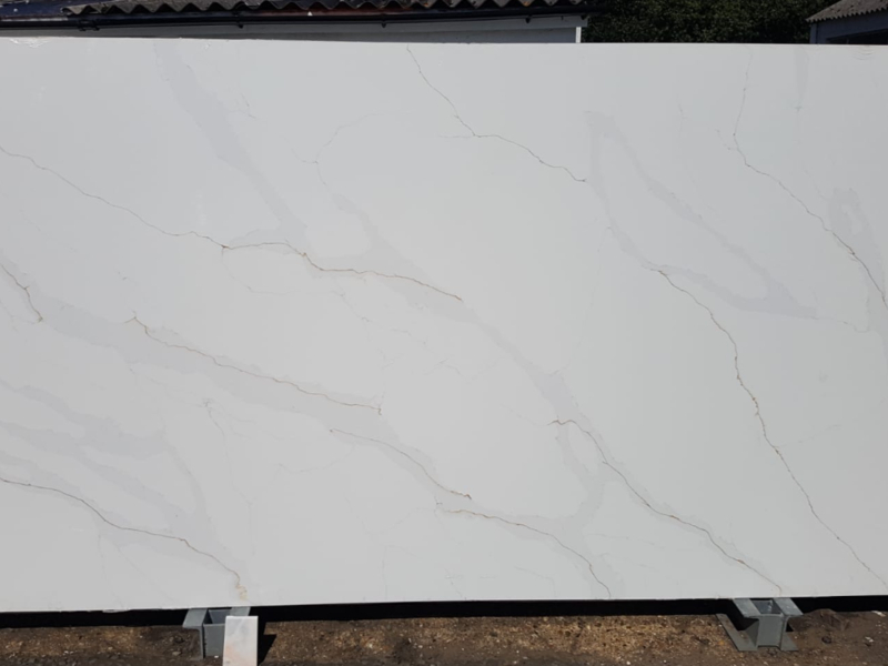Calacatta Oro White Quartz Worktop by Stoneone — image 2