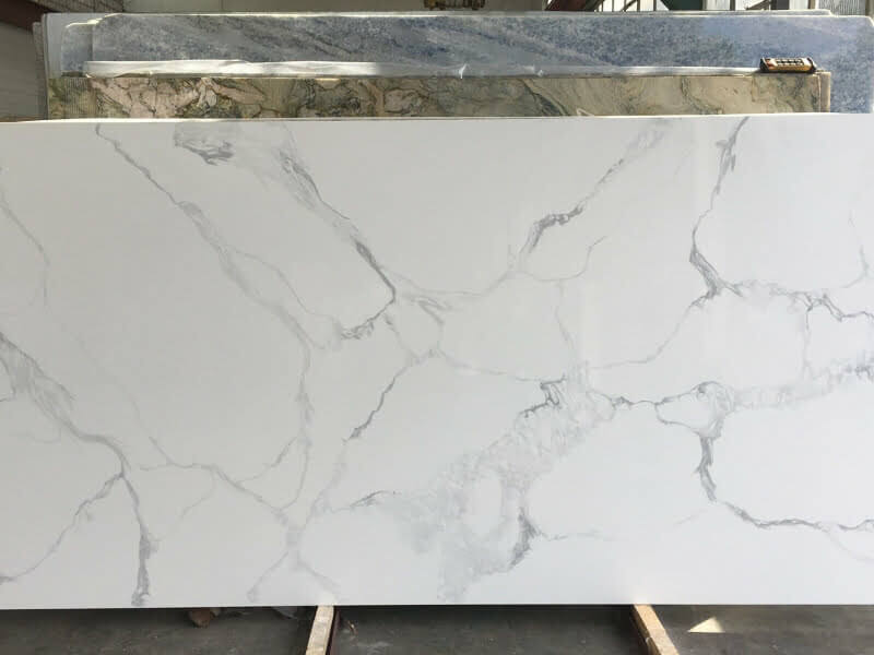 Calacatta Tuscany White Quartz Worktop by Stoneone — image 2