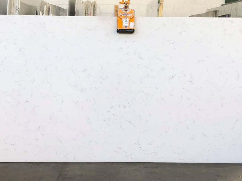 Carrara Classic Leather White Quartz Worktop by Stoneone — image 2