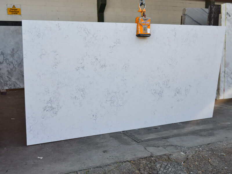 Carrara Portofino White Quartz Worktop by Stoneone — image 2