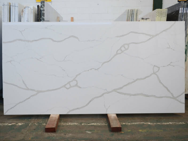 White Calacatta White Quartz Worktop by Stoneone — image 2