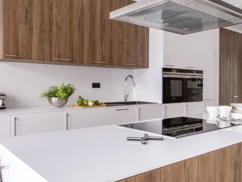 Technistone Crystal Absolute White White Quartz Worktop by Technistone — image 2