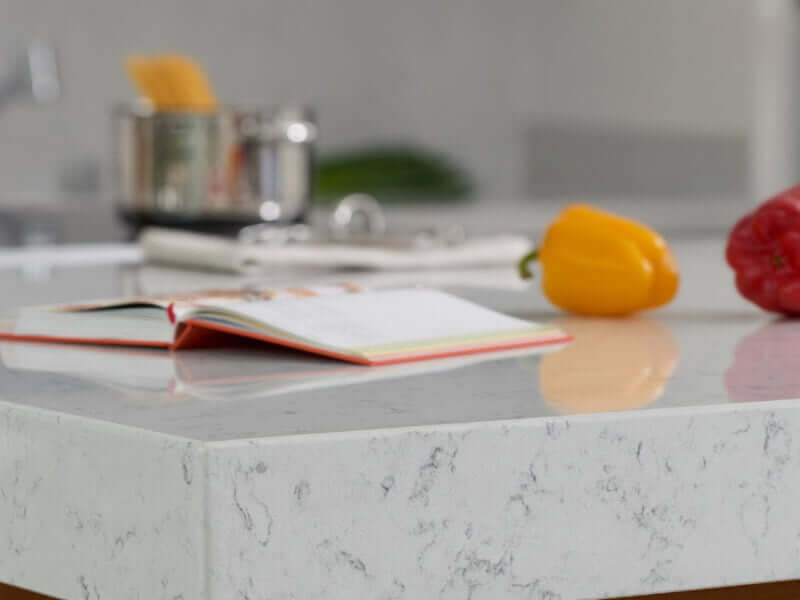 TechniStone Noble Carrara White Quartz Worktop by Technistone — image 2